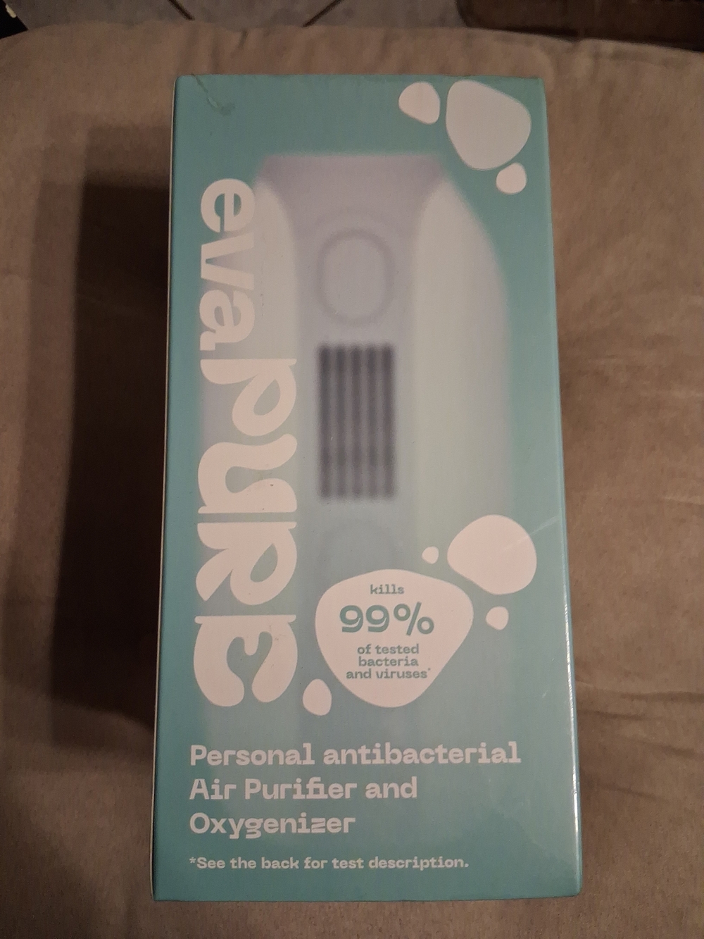 Evapolar Cordless Rechargable Mini Air Purifier for Home or Car NIB